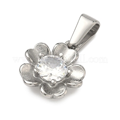 Ciondoli in strass in acciaio inossidabile 304&nbsp;STAS-A140-05D-P