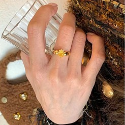 Женские перстни из латуни с фианитами&nbsp;FS-WG7ACD5-01