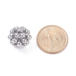 Гальванические стеклянные бусы G-JF-4mm-01