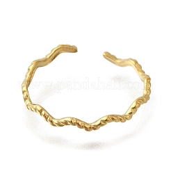 Ионное покрытие (ip) 304 нержавеющая сталь манжеты кольца для женщин&nbsp;RJEW-U017-33G