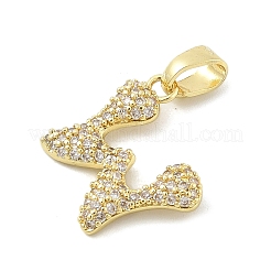 Латунные микро проложить кубического циркония подвески ZIRC-C012-01G-23