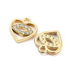 Подвески со стразами из сплава с ультрафиолетовым покрытием PALLOY-D026-07G