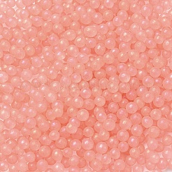 Светящиеся в темноте прозрачные стеклянные круглые бусины&nbsp;GLAA-F124-B04