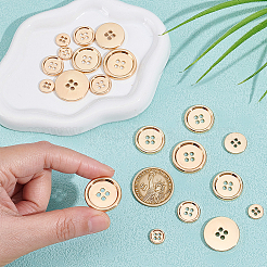 20 шт. 4 стиля 4-отверстие кнопки из цинкового сплава&nbsp;BUTT-NB0002-12KCG