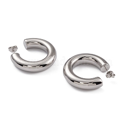 Orecchini a bottone in acciaio inossidabile 304 anti-ossidazione per donna&nbsp;LS-EJEW-G346-07E-P