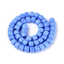 Chapelets de perles en verre opaques&nbsp;GLAA-Q106-02A-B02