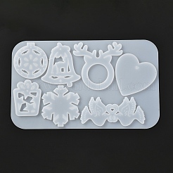 Рождественская тема diy брелок силиконовые Молды DIY-I057-01