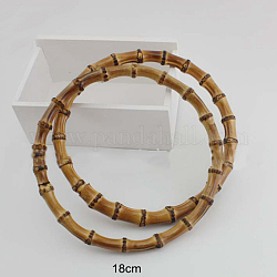 Bambustaschengriff, ringförmigen, Taschenersatzzubehör, Bräune, 18 cm