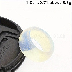 Anelli a fascia liscia opalite, 12mm, diametro interno: 18mm