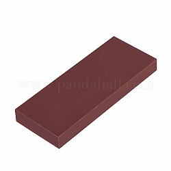 Tampon de poinçonnage en plastique, outil d'estampage de poinçon, outils de bricolage en cuir, rectangle, rouge foncé, 20x8x2.1~2.3 cm