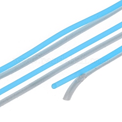 Corde en caoutchouc synthétique solide tubulaire de PVC, sans trou, bleu profond du ciel, 2mm, environ 1.09 yards (1 m)/fil