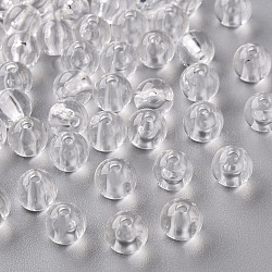 Transparent Acrylic Beads, Round, Clear, 8x7mm, Hole: 2mm, about 1745pcs/500g