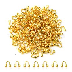 Tutores de alambre de latón, dorado, 5x6x2mm, agujero: 1.5 mm