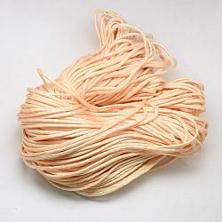 7 внутренние сердечники веревки из полиэстера и спандекса, ровный цвет, для изготовления веревочных браслетов, мокасин, 4~5 мм, около 109.36 ярда (100 м) / пачка, 420~500 г / пачка