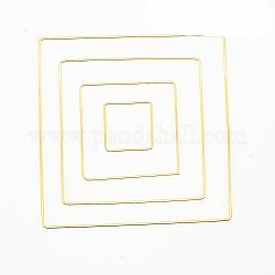 Eisenreifen, Makramee-Ring, für Kunsthandwerk und gewebtes Netz / Netz mit Federbedarf, Viereck, 98 mm