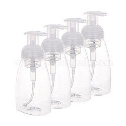 Schäumende Pumpseifenflaschen, nachfüllbare Plastikflaschen, Transparent, 15.4x8.1 cm, Kapazität: 250 ml