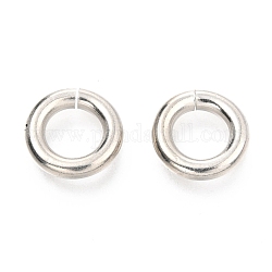 304 Edelstahl offenen Ringe springen, runden Ring, Edelstahl Farbe, 11x2.5 mm, Innendurchmesser: 6.5 mm