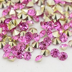 Grade AAA Pointed Back Resin Rhinestones, Diamond Shape, Orchid, 5mm, about 2880pcs/bag
