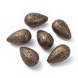 CCB пластиковые шарики, слеза, античная бронза, 38.5~39x23~24x23 мм, отверстие : 2~2.5 мм