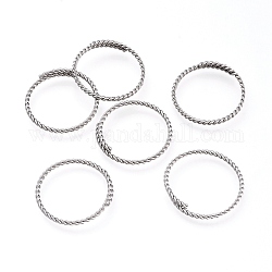 304 Edelstahl Ringe springen, offene Ringe springen, Twist, Edelstahl Farbe, 12 Gauge, 20x2 mm, Innendurchmesser: 17 mm