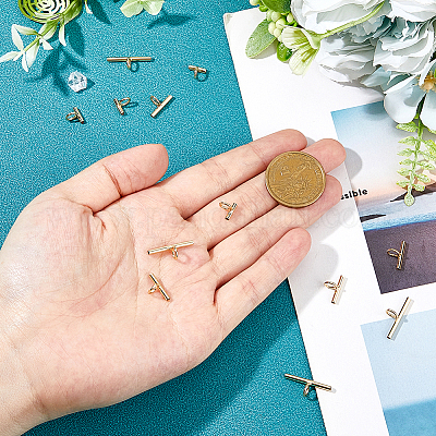 12 шт. 3 стиля латунных трубчатых дужек DIY-FH0007-67G-1