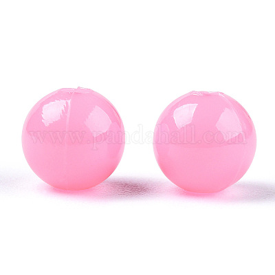 Непрозрачные пластиковые бусины X-KY-T005-6mm-602-1