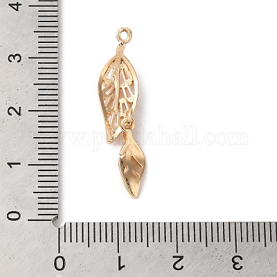 Подвески из латуни и стекла KK-C062-096G-1