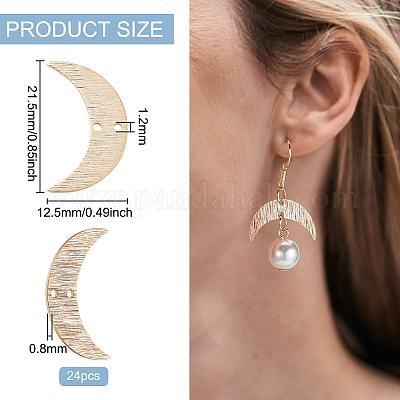 24 шт. латунные соединительные подвески KK-BC0010-83-1