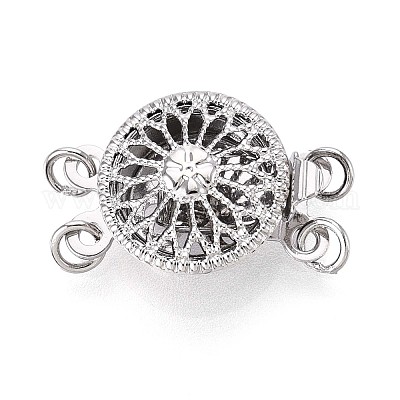 Покрытие стойки цветок латунные застежки для коробок KK-QA183-99P-1