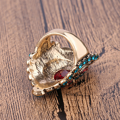 Кольца из ретро-сплава и страз FS-WG56BBF-02-1