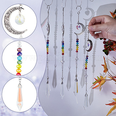 1 комплект подвесных украшений в виде луны из сплава HJEW-GA0001-36-1