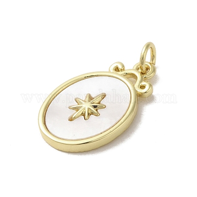 Латунные подвески из ракушек KK-I708-10A-G-1