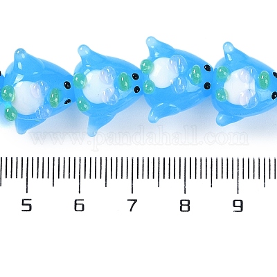 Бусы лэмпворк ручной работы LAMP-P066-03-1