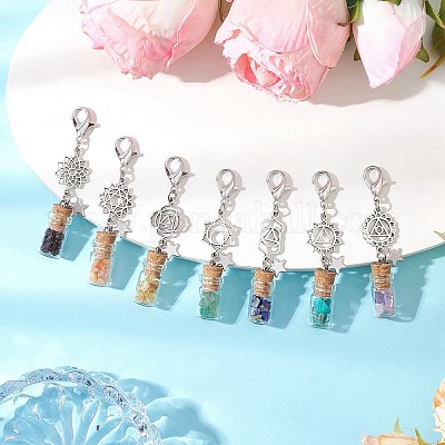 Чакра натуральный лазурит HJEW-JM03308-1