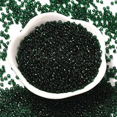 Прозрачные цветные стеклянные круглые бусины SEED-B001-06A-10-1