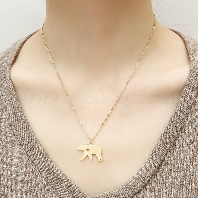 Ожерелья с подвесками из нержавеющей стали 304 для женщин FS-WGD2842-01-1