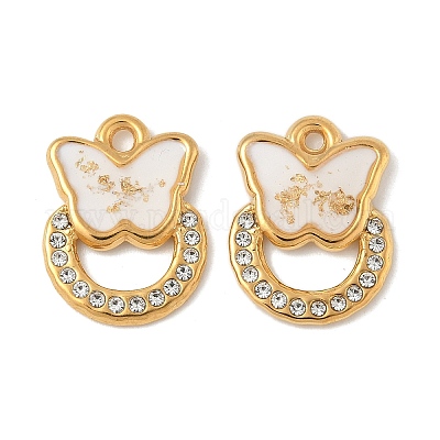 Подвески из нержавеющей стали 304 с эмалью STAS-U057-28G-1