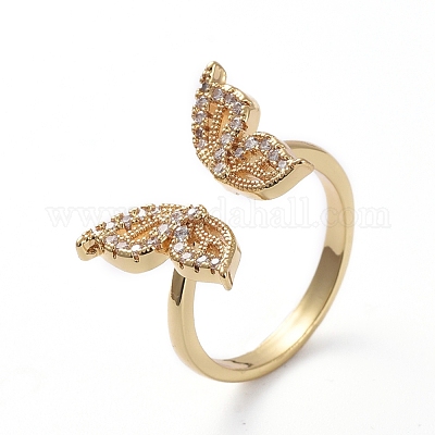 Jewelry Supplier Whosale Ring Raw Brass Ring AR094 Flower Adjustable Ring