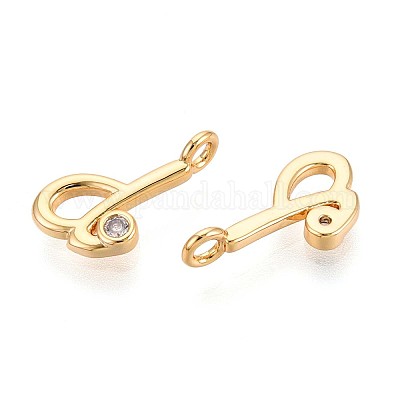 Латунные микро проложить кубического циркония подвески KK-N263-97G-D-1