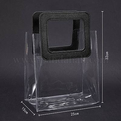 2 цветная прозрачная сумка из пвх для лазера ABAG-SZ0001-06B-1