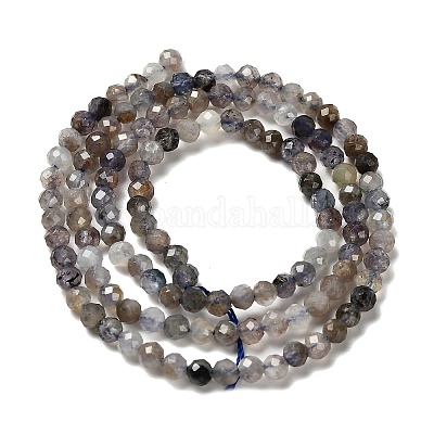 Природные иолит нитей бисера&nbsp;LS-G-RM2025-22-3mm-1