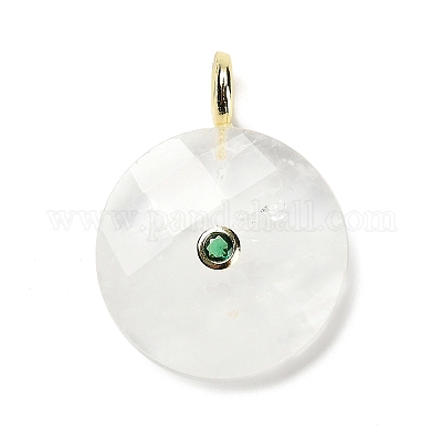 Ограненные подвески из натуральных кристаллов кварца G-A287-02G-01-1