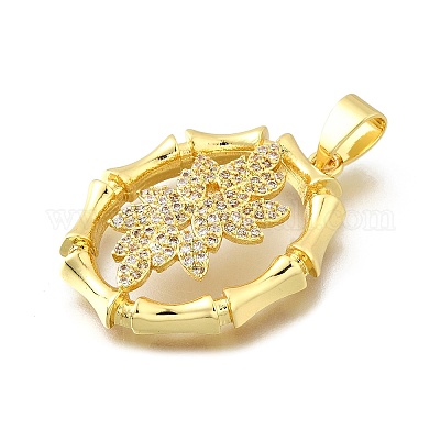 Латунные микро проложить кубического циркония подвески KK-Z104-14G-1