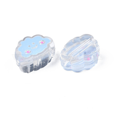 Perline acrilico trasparente&nbsp;ACRC-S039-01A-1