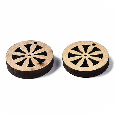 Кулоны из неокрашенного натурального дерева WOOD-N007-119-1