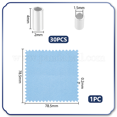 30 шт. 925 бусины-разделители из стерлингового серебра STER-UN0001-27B-1