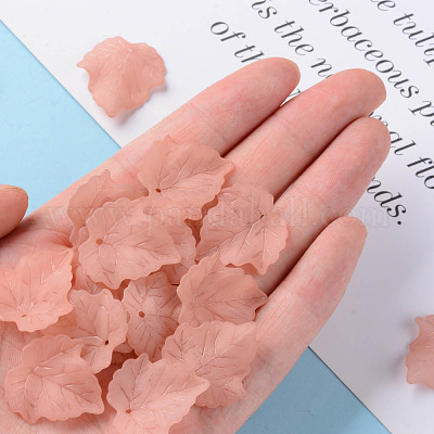 Осенняя тема прозрачные матовые акриловые подвески PAF002Y-6-1