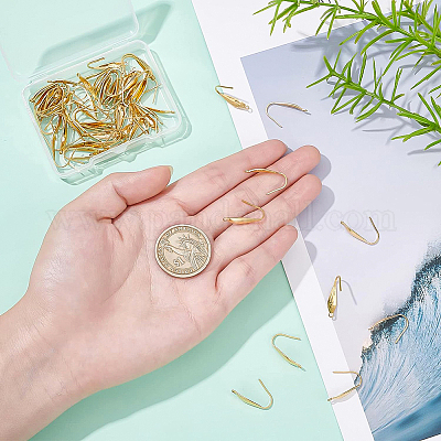 60 шт. ионное покрытие (IP) 316 хирургическая нержавеющая сталь крючки для сережек STAS-BC0002-58-1