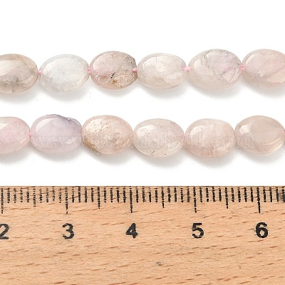 Натуральный розовый морганит бисер нитей&nbsp;G-H335-N01-6x8mm-1