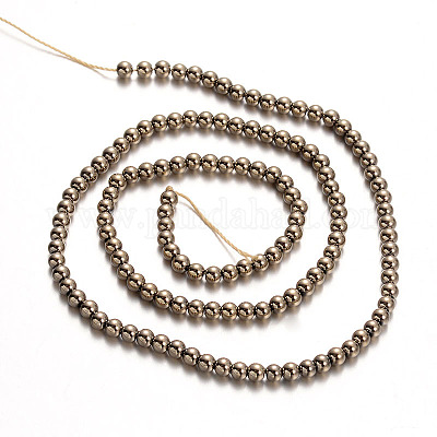 Гальваническим немагнитные нити шарик синтетический гематит G-E304-51-4mm-1